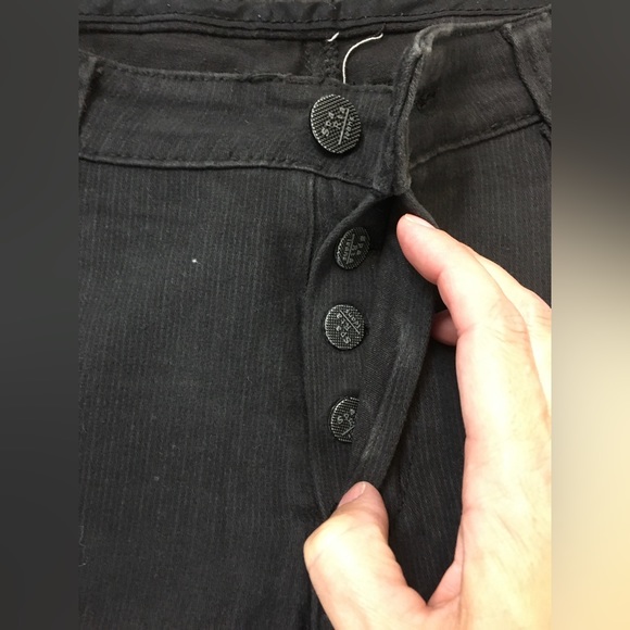 SPARTA DENIM JEANS Black Men’s Size 33 Button Fly *Hemmed*. - Picture 3 of 15